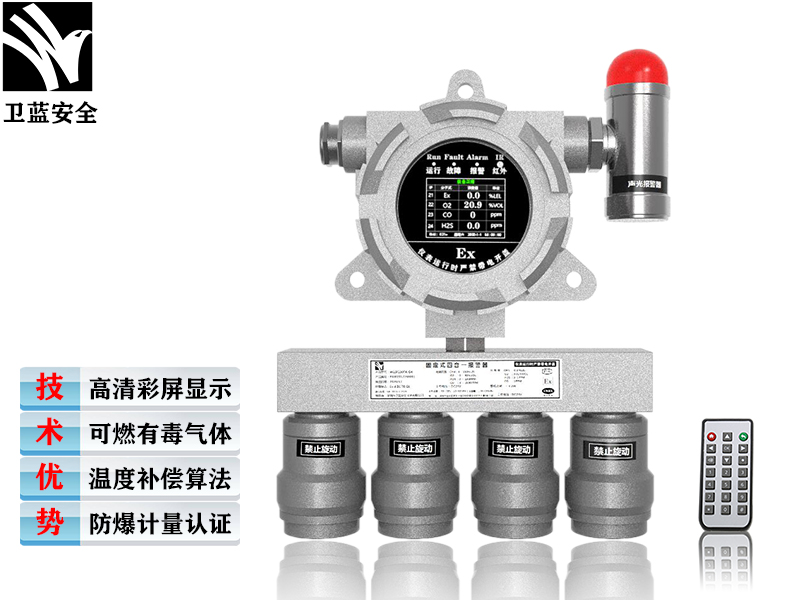 四合一氣體探測器（聲光款）