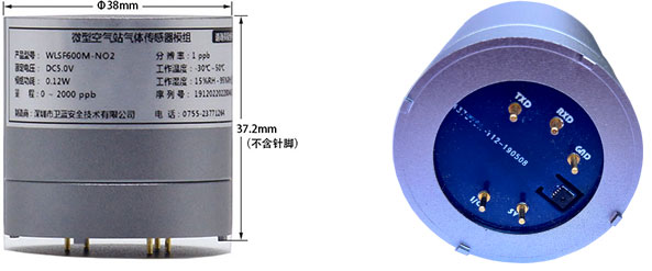 智能型氣體檢測模組示意圖